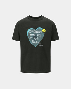 기타 UNISEX HEART MESSAGE T-SHIRT atb1251u(CHARCOAL)