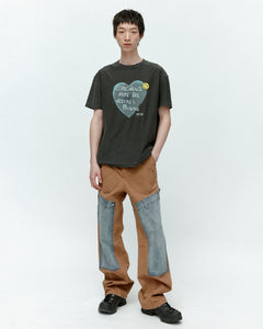 기타 UNISEX HEART MESSAGE T-SHIRT atb1251u(CHARCOAL)