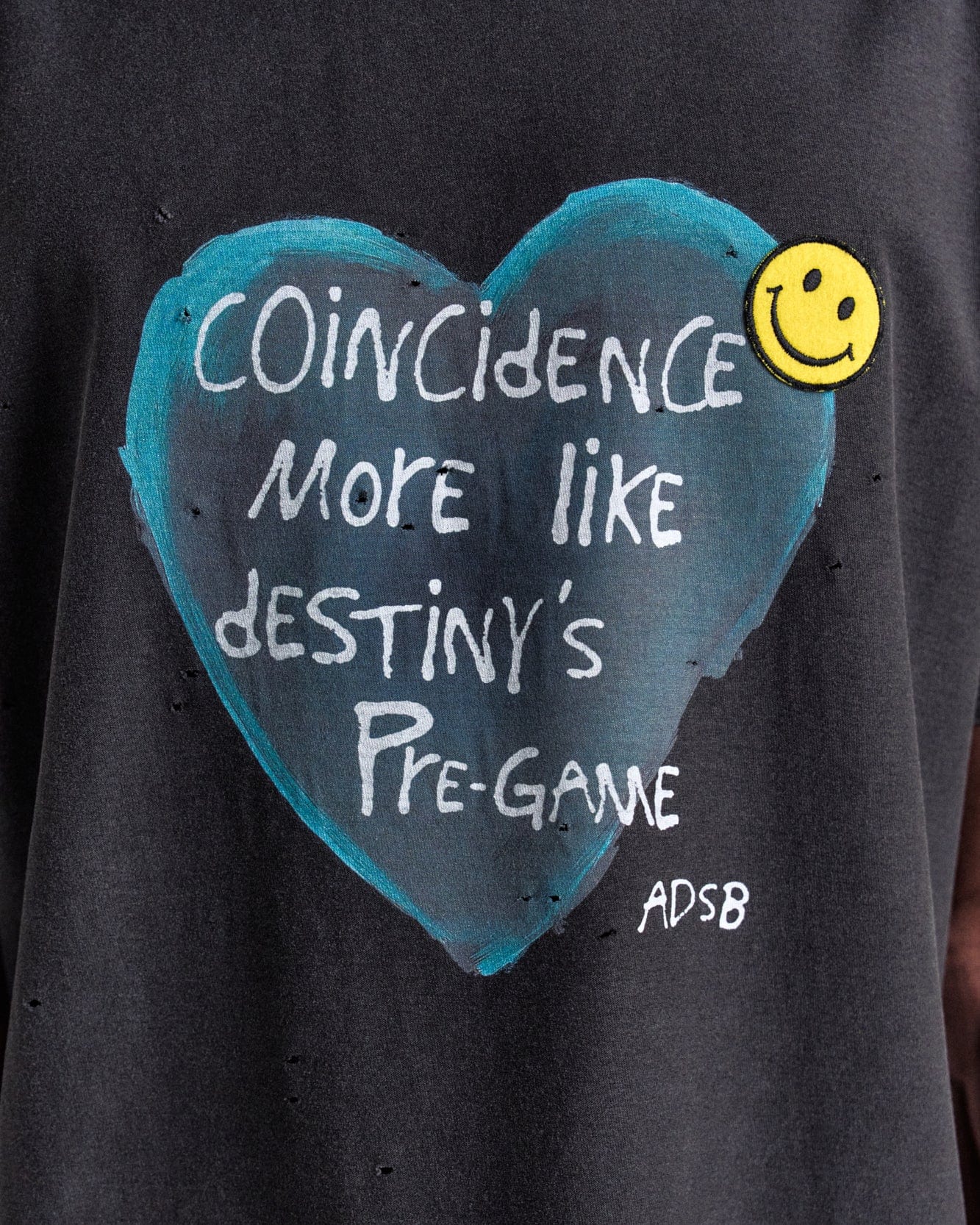 기타 UNISEX HEART MESSAGE T-SHIRT atb1251u(CHARCOAL)