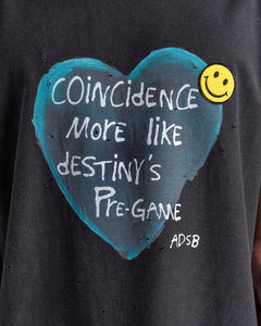 기타 UNISEX HEART MESSAGE T-SHIRT atb1251u(CHARCOAL)