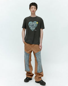 기타 UNISEX HEART MESSAGE T-SHIRT atb1251u(CHARCOAL)