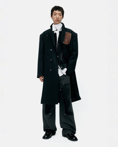 기타 UNISEX INSIDE OUT TWEED CARDIGAN awa732u(BLACK)