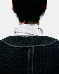 기타 UNISEX INSIDE OUT TWEED CARDIGAN awa732u(BLACK)