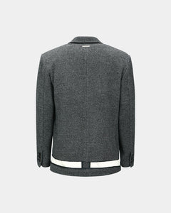 기타 UNISEX INSIDE-OUT WOOL JACKET awa711u(GREY)