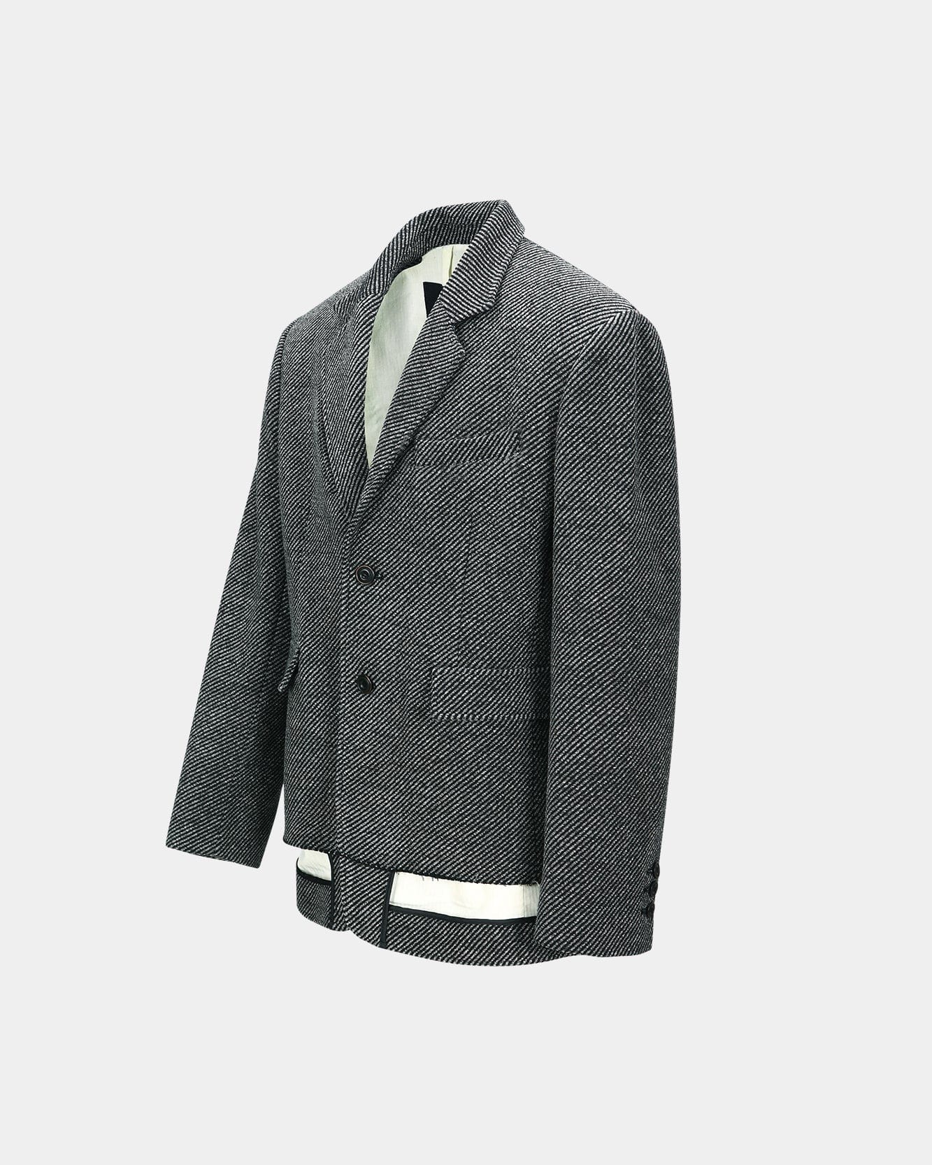 기타 UNISEX INSIDE-OUT WOOL JACKET awa711u(GREY)