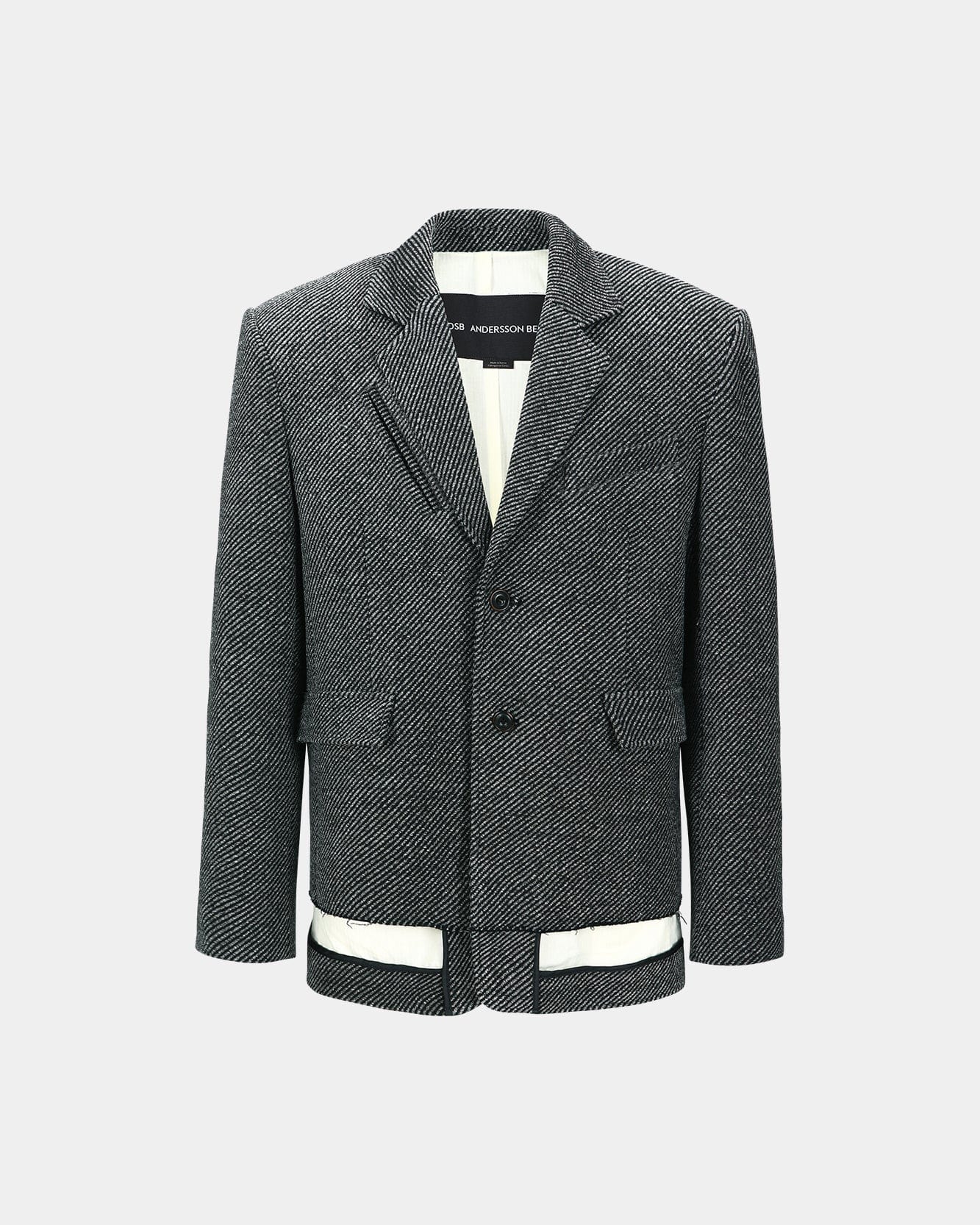 기타 UNISEX INSIDE-OUT WOOL JACKET awa711u(GREY)