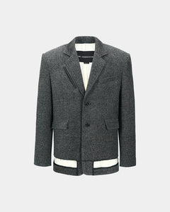 기타 UNISEX INSIDE-OUT WOOL JACKET awa711u(GREY)
