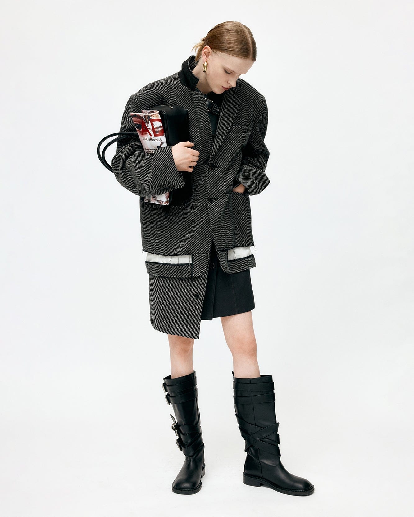 기타 UNISEX INSIDE-OUT WOOL JACKET awa711u(GREY)