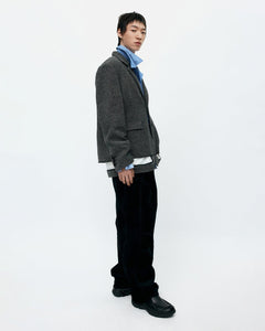 기타 UNISEX INSIDE-OUT WOOL JACKET awa711u(GREY)