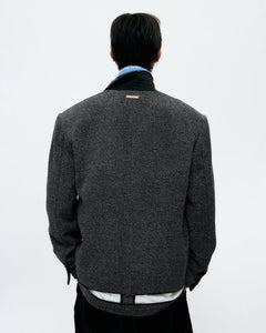 기타 UNISEX INSIDE-OUT WOOL JACKET awa711u(GREY)