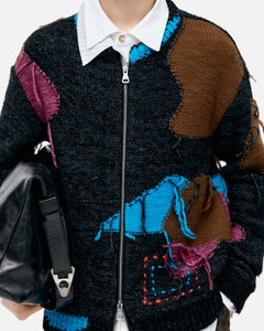 기타 UNISEX INTARISA ZIP-UP CREWNECK SWEATER atb1333u(BLACK)