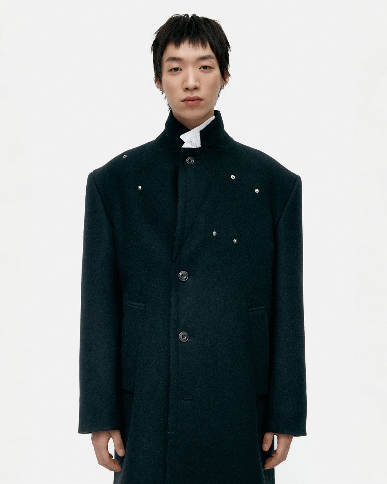 기타 UNISEX JAMES WOOL COAT awa731u(BLACK)