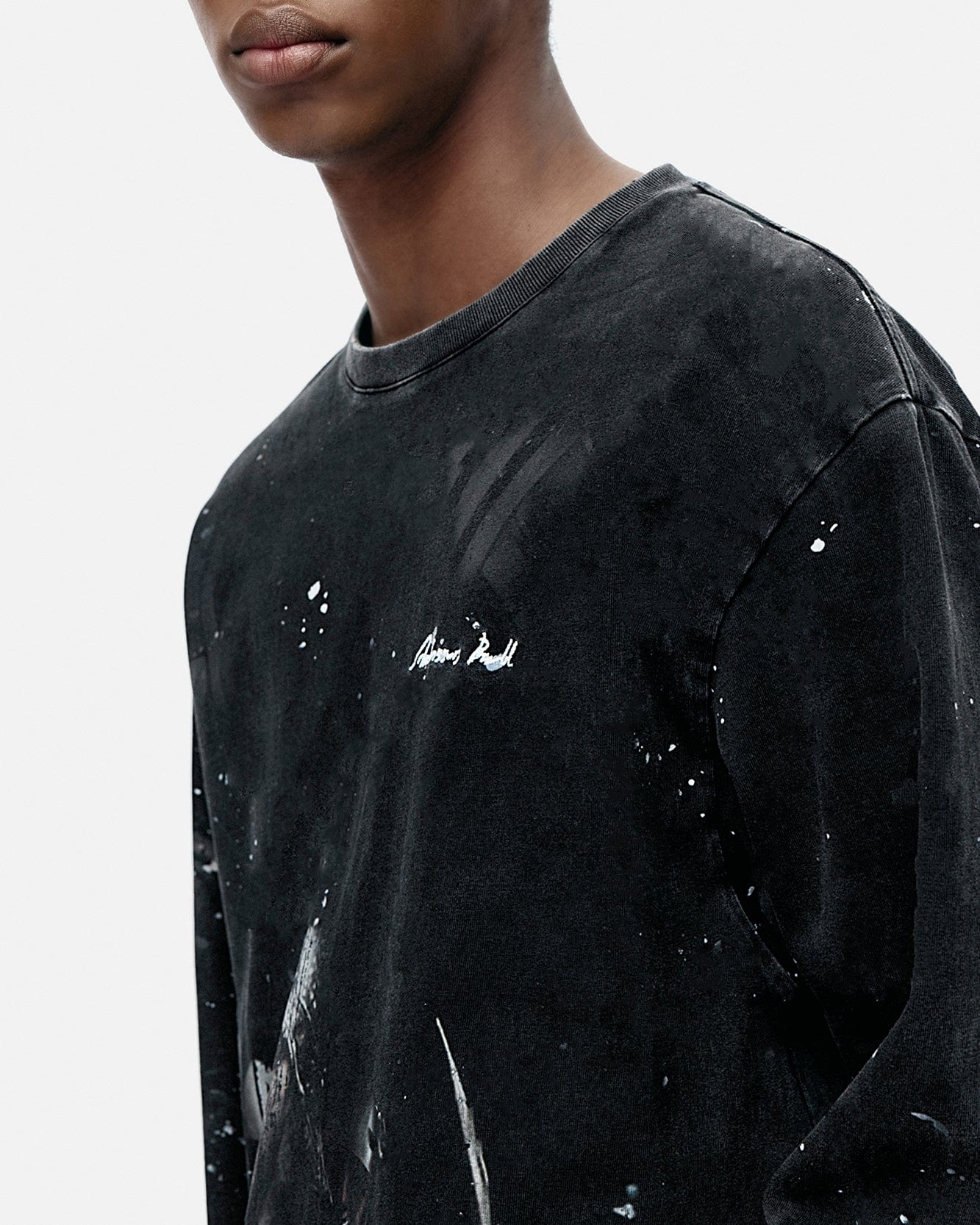 기타 UNISEX KNIGHT PRINTED LONG SLEEVE T-SHIRT atb1377u(CHARCOAL)