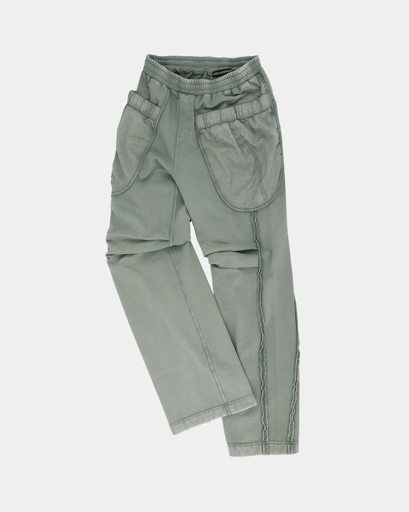 기타 UNISEX LAYERED WIDE-LEG SWEATPANTS apa852u(GREY)