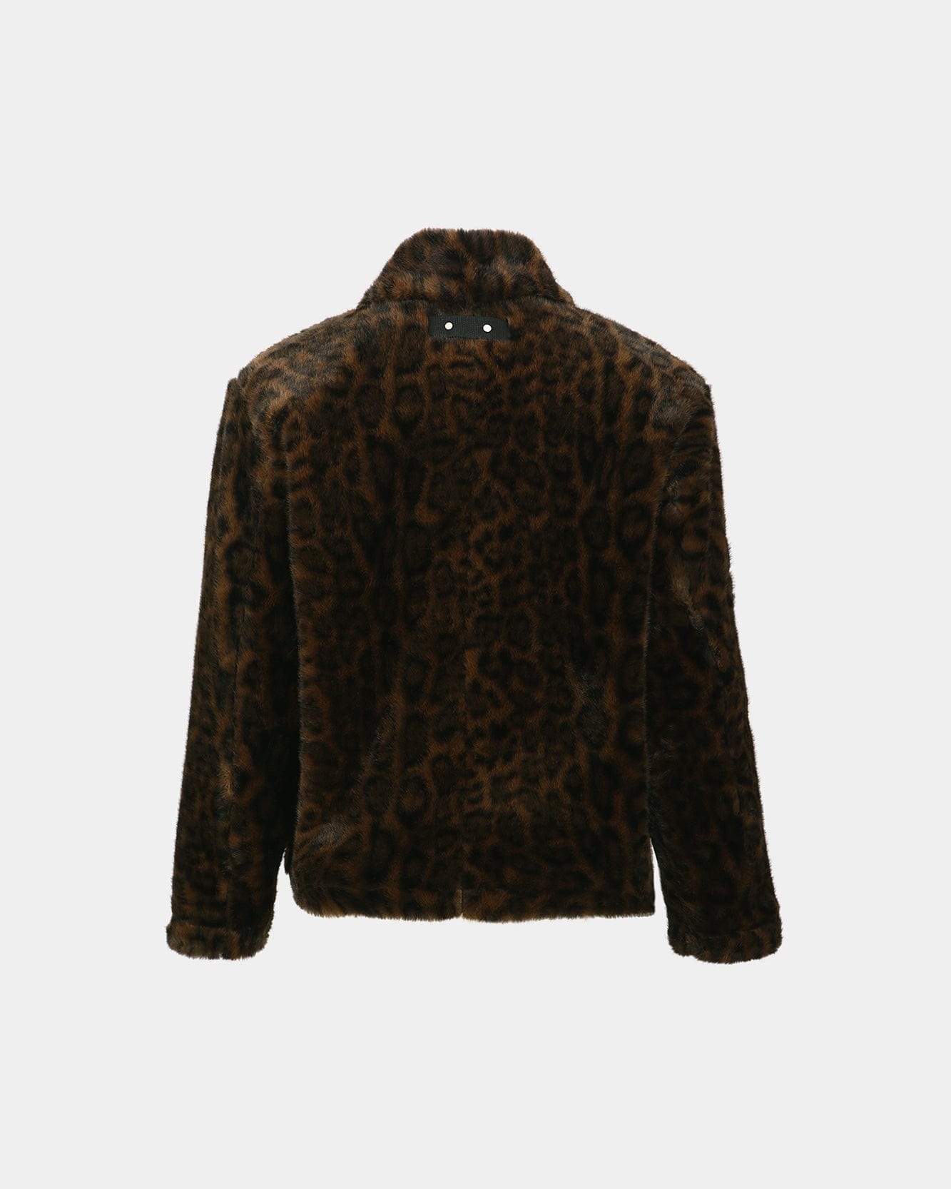 기타 UNISEX LEOPARD FUR DUFFLE JACKET awa735u(BROWN)