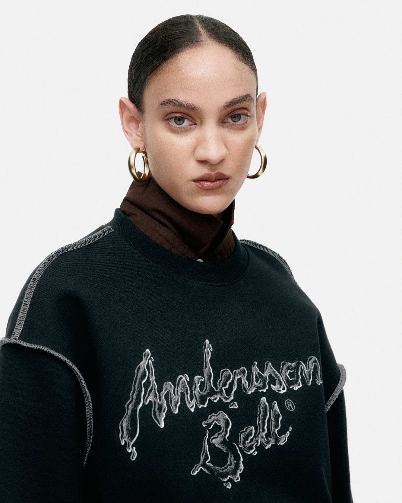 기타 UNISEX LIQUID LOGO SWEATSHIRT atb1378u(BLACK)