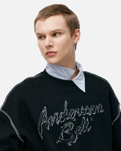 기타 UNISEX LIQUID LOGO SWEATSHIRT atb1378u(BLACK)