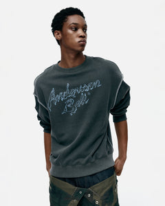 기타 UNISEX LIQUID LOGO SWEATSHIRT atb1378u(CHARCOAL)