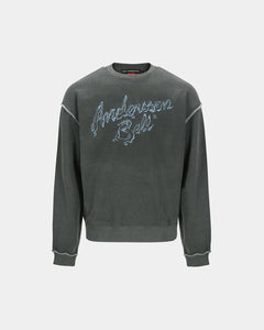 기타 UNISEX LIQUID LOGO SWEATSHIRT atb1378u(CHARCOAL)
