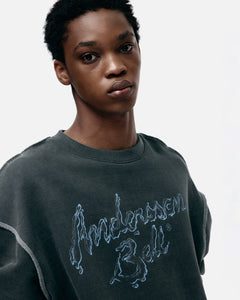 기타 UNISEX LIQUID LOGO SWEATSHIRT atb1378u(CHARCOAL)