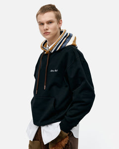 기타 UNISEX LOGO EMBROIDERY HOODIE atb1379u(BLACK)