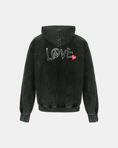 기타 UNISEX LOVE DYED HOODIE atb1253u(BLACK)