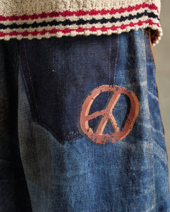 기타 UNISEX LOVE PRINTED DENIM TROMPE L`OEIL JEANS apa790u(BLUE)
