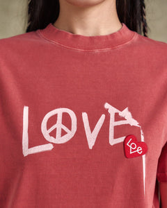 기타 UNISEX LOVE T-SHIRT atb1252u(RED)