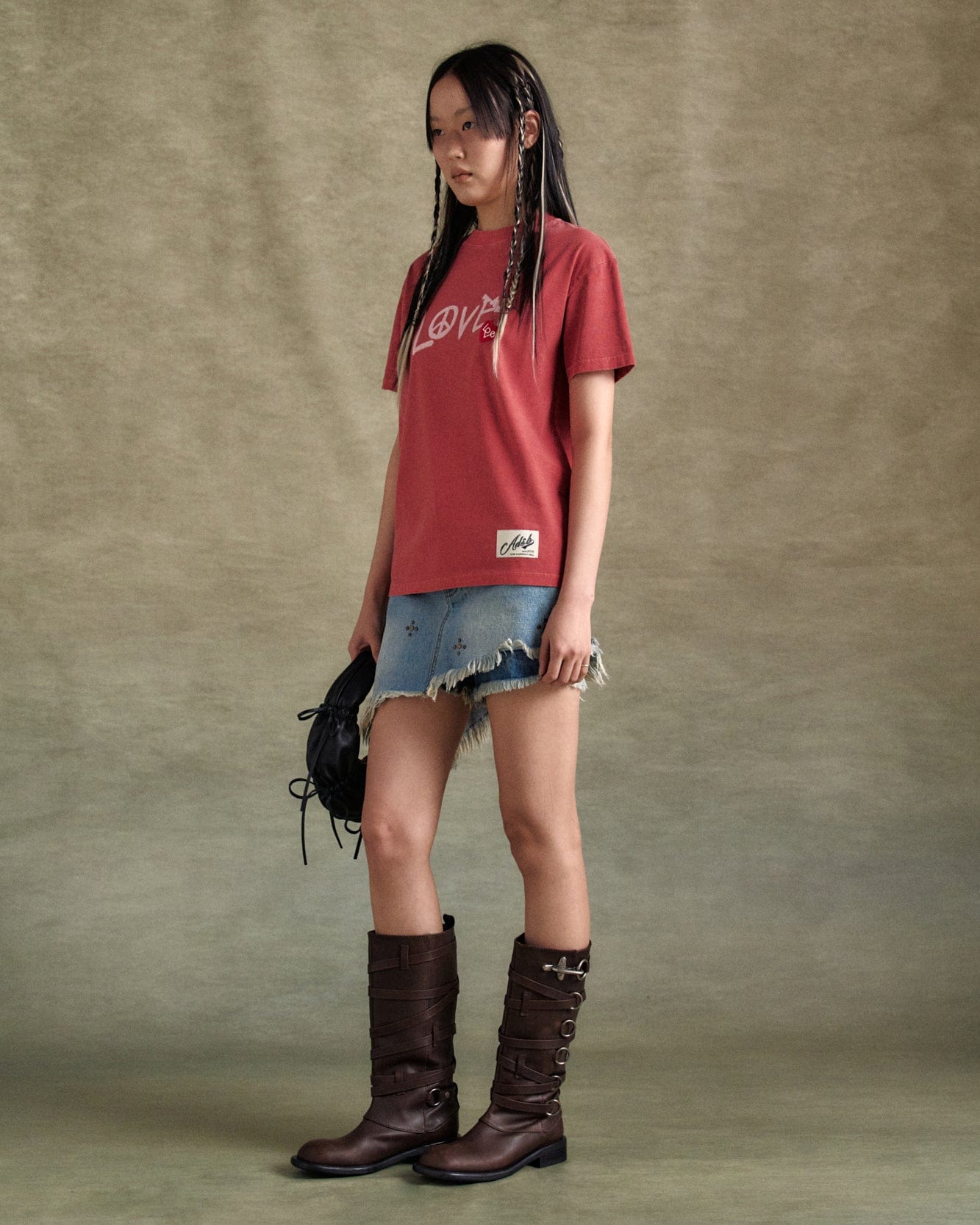기타 UNISEX LOVE T-SHIRT atb1252u(RED)