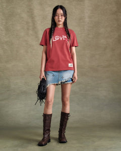기타 UNISEX LOVE T-SHIRT atb1252u(RED)