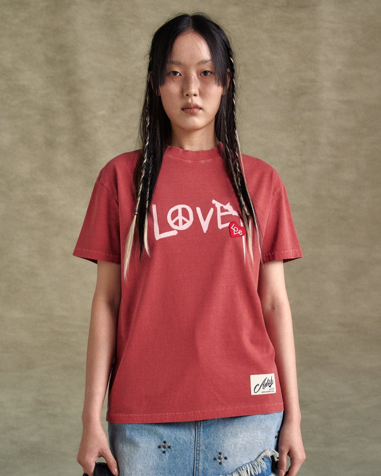 기타 UNISEX LOVE T-SHIRT atb1252u(RED)