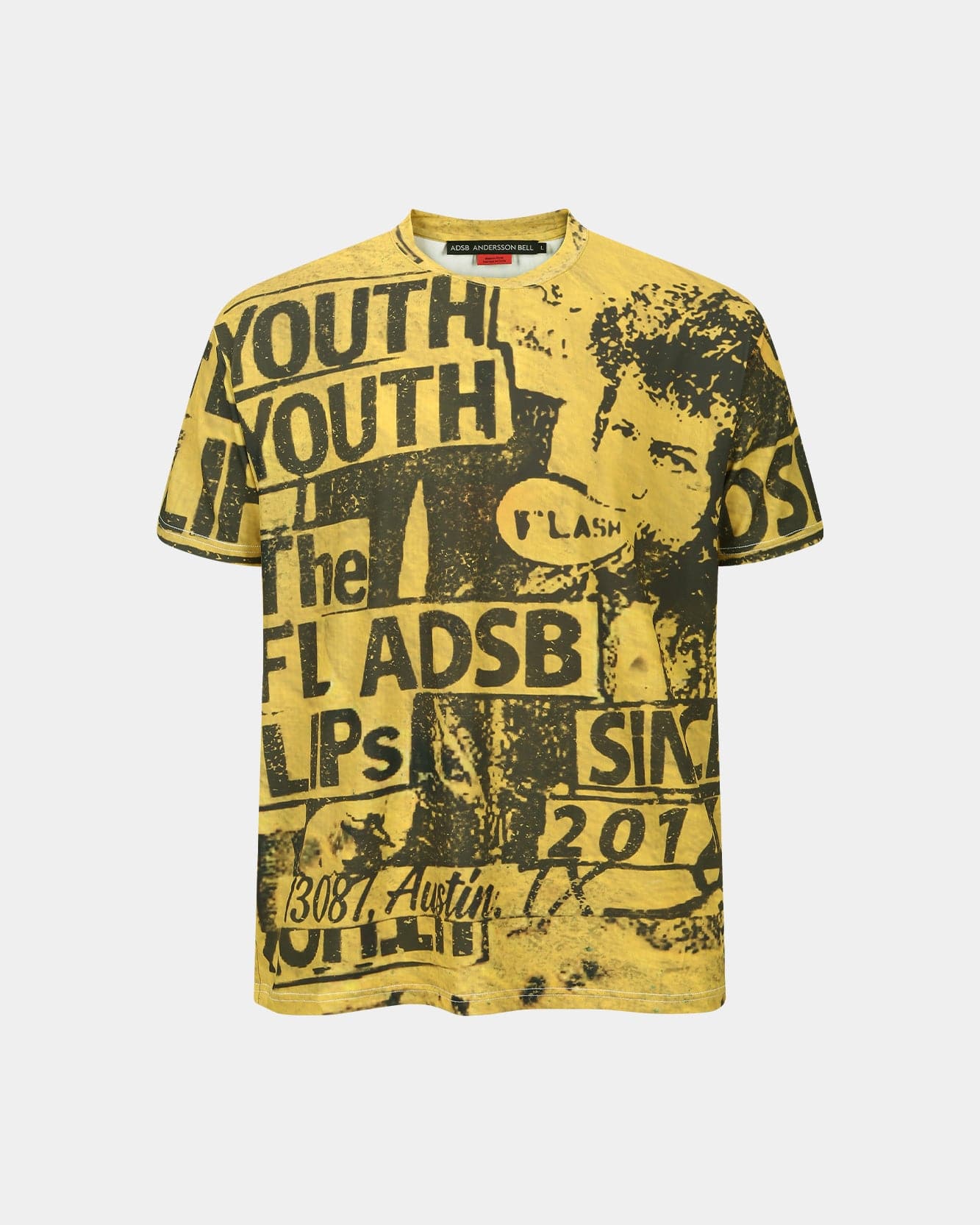 ★ANDERSSON BELL★ UNISEX MAGAZINE TSHIRTS atb1292u(YELLOW) UNISEX MAGAZINE T-SHIRTS atb1292u(YELLOW) – Andersson Bell