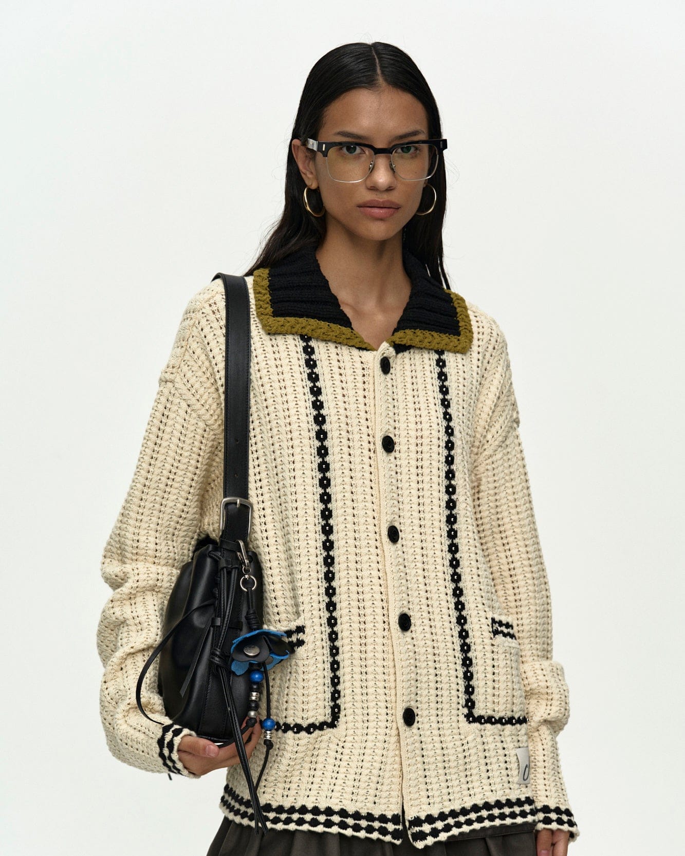 UNISEX NEW FANTASIA COLLAR CARDIGAN atb1414u(ECRU) – Andersson Bell