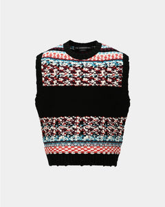 기타 UNISEX NORDIC CREWNECK VEST atb1336u(BLACK)