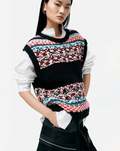 기타 UNISEX NORDIC CREWNECK VEST atb1336u(BLACK)