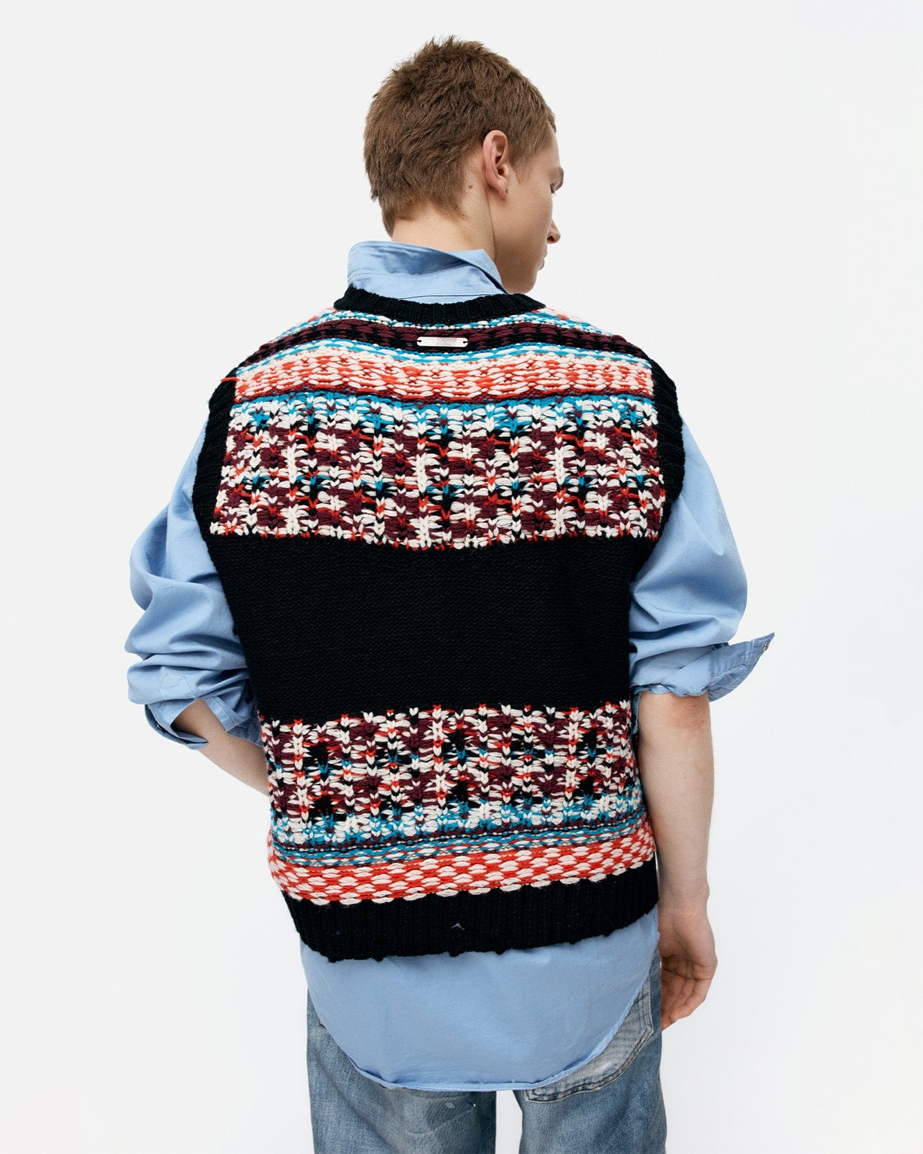 기타 UNISEX NORDIC CREWNECK VEST atb1336u(BLACK)