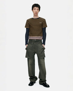 기타 UNISEX RAPTOR LAYERED WIDE-LEG JEANS apa837u(WASHED GREEN)