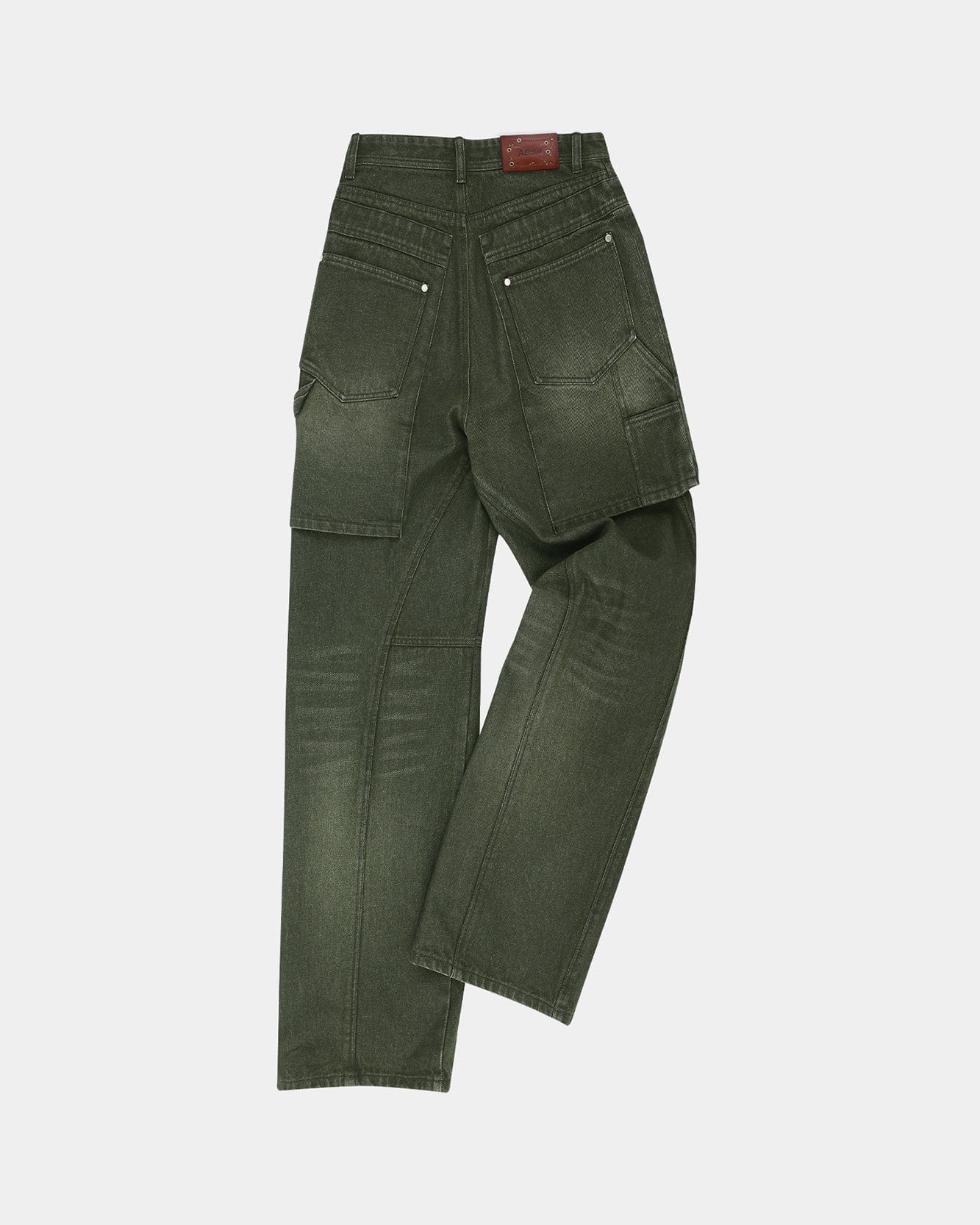 기타 UNISEX RAPTOR LAYERED WIDE-LEG JEANS apa837u(WASHED GREEN)