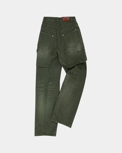 기타 UNISEX RAPTOR LAYERED WIDE-LEG JEANS apa837u(WASHED GREEN)