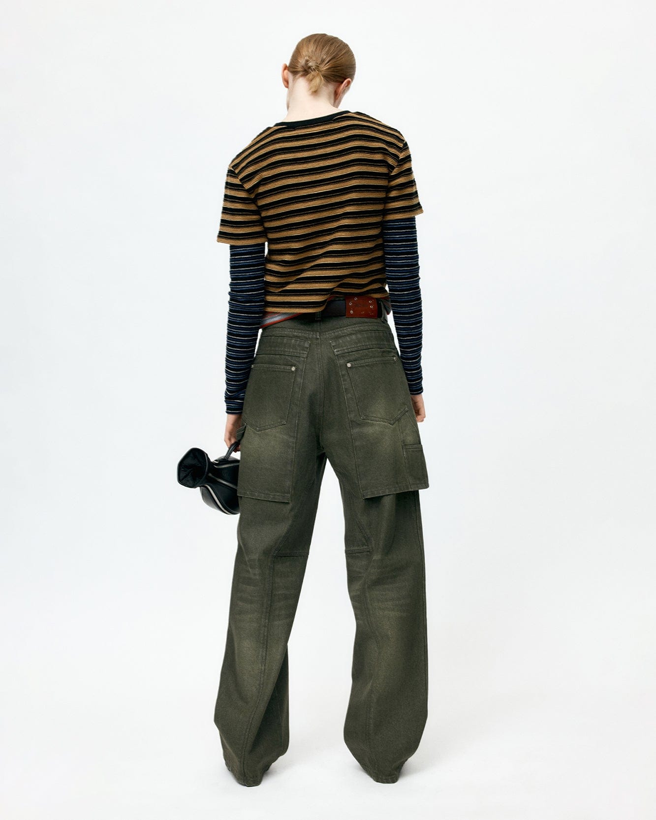 기타 UNISEX RAPTOR LAYERED WIDE-LEG JEANS apa837u(WASHED GREEN)
