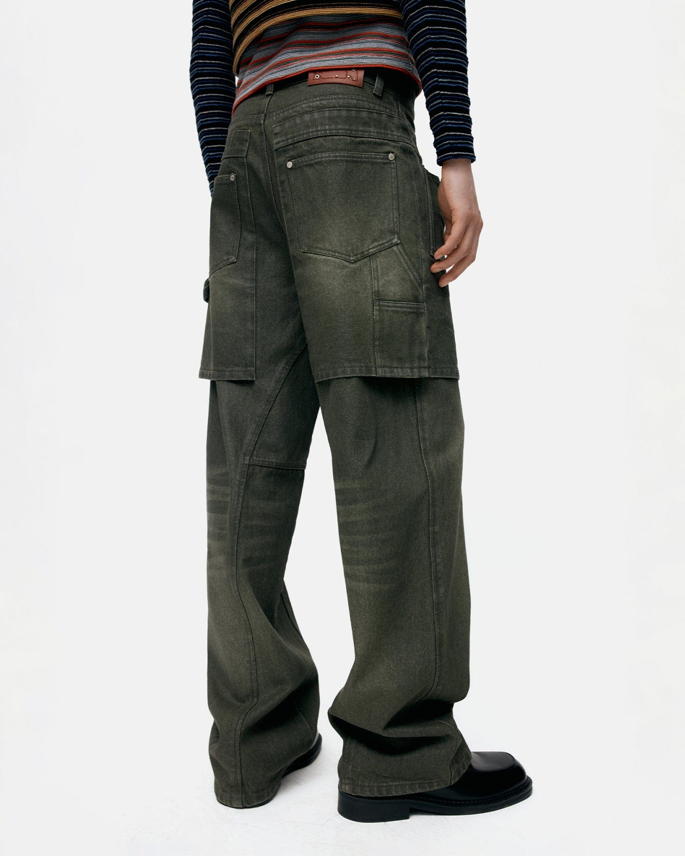 기타 UNISEX RAPTOR LAYERED WIDE-LEG JEANS apa837u(WASHED GREEN)