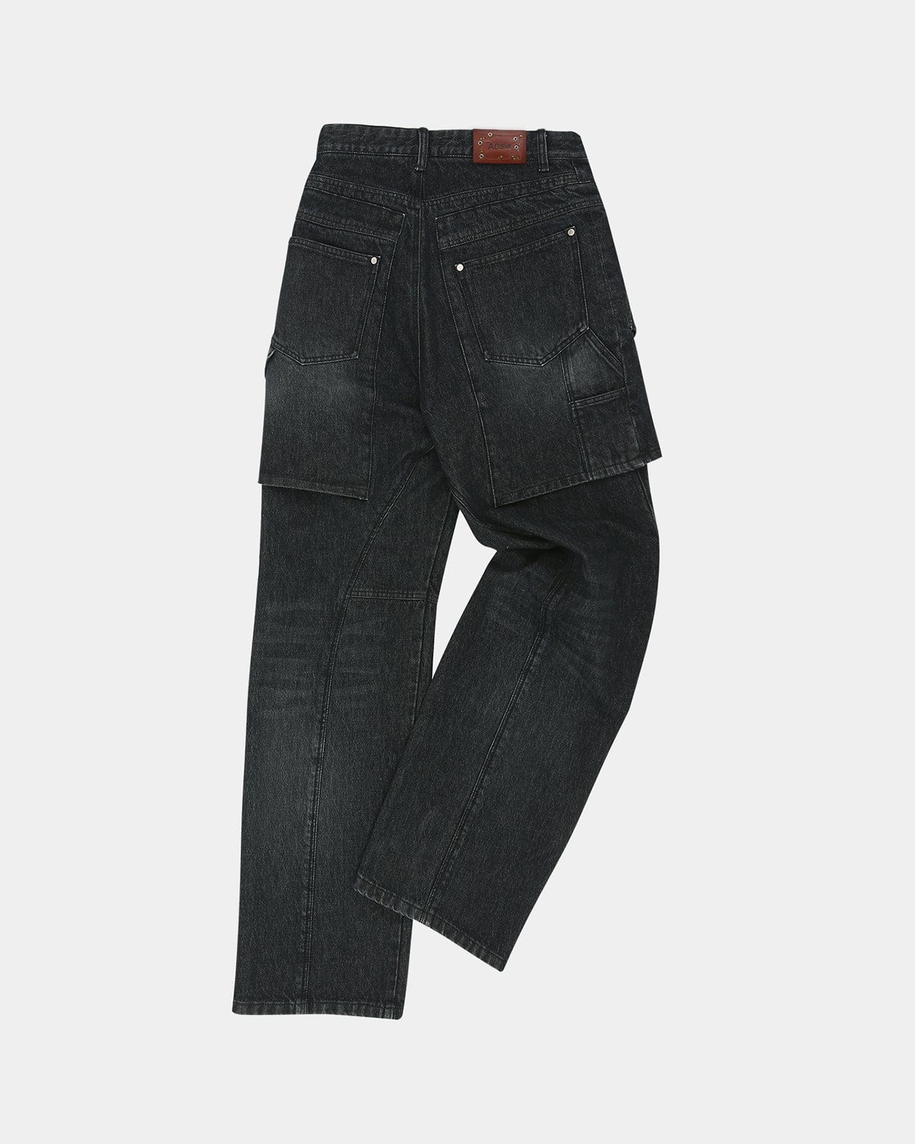 기타 UNISEX RAPTOR LAYERED WIDE-LEG JEANS apa838u(WASHED BLACK)