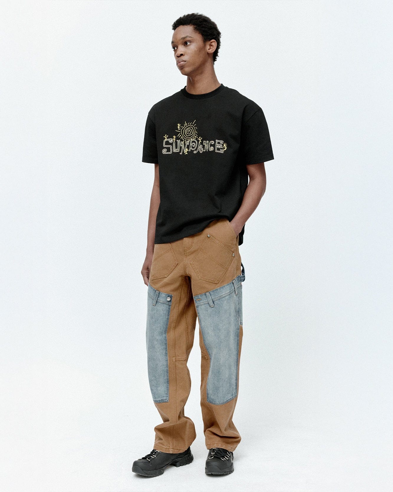 기타 UNISEX RE-MAKE CARPENTER JEANS apa810u(BROWN/BLUE)