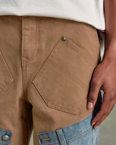 기타 UNISEX RE-MAKE CARPENTER JEANS apa810u(BROWN/BLUE)