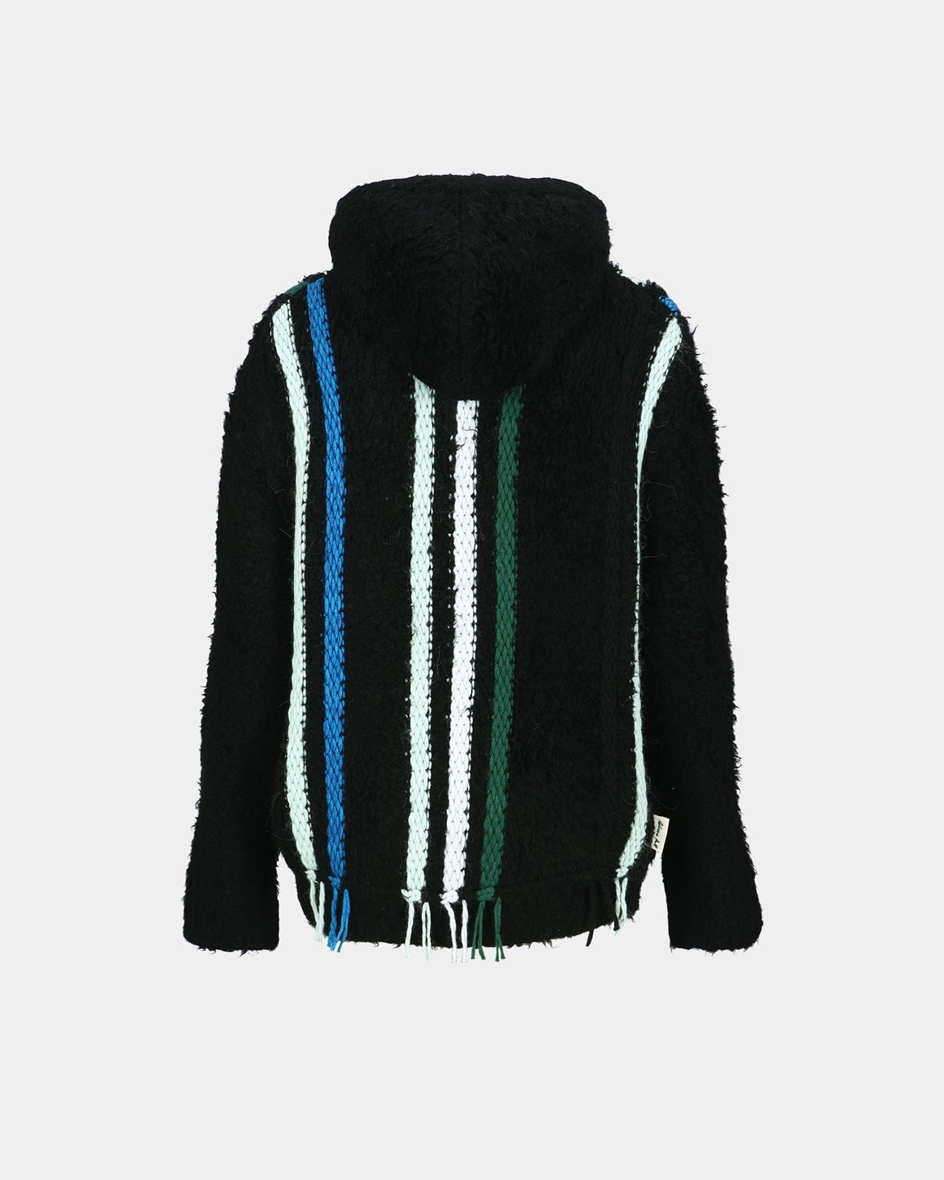 기타 UNISEX REVERSE STRIPE KNIT HOODIE atb1389u(BLACK)