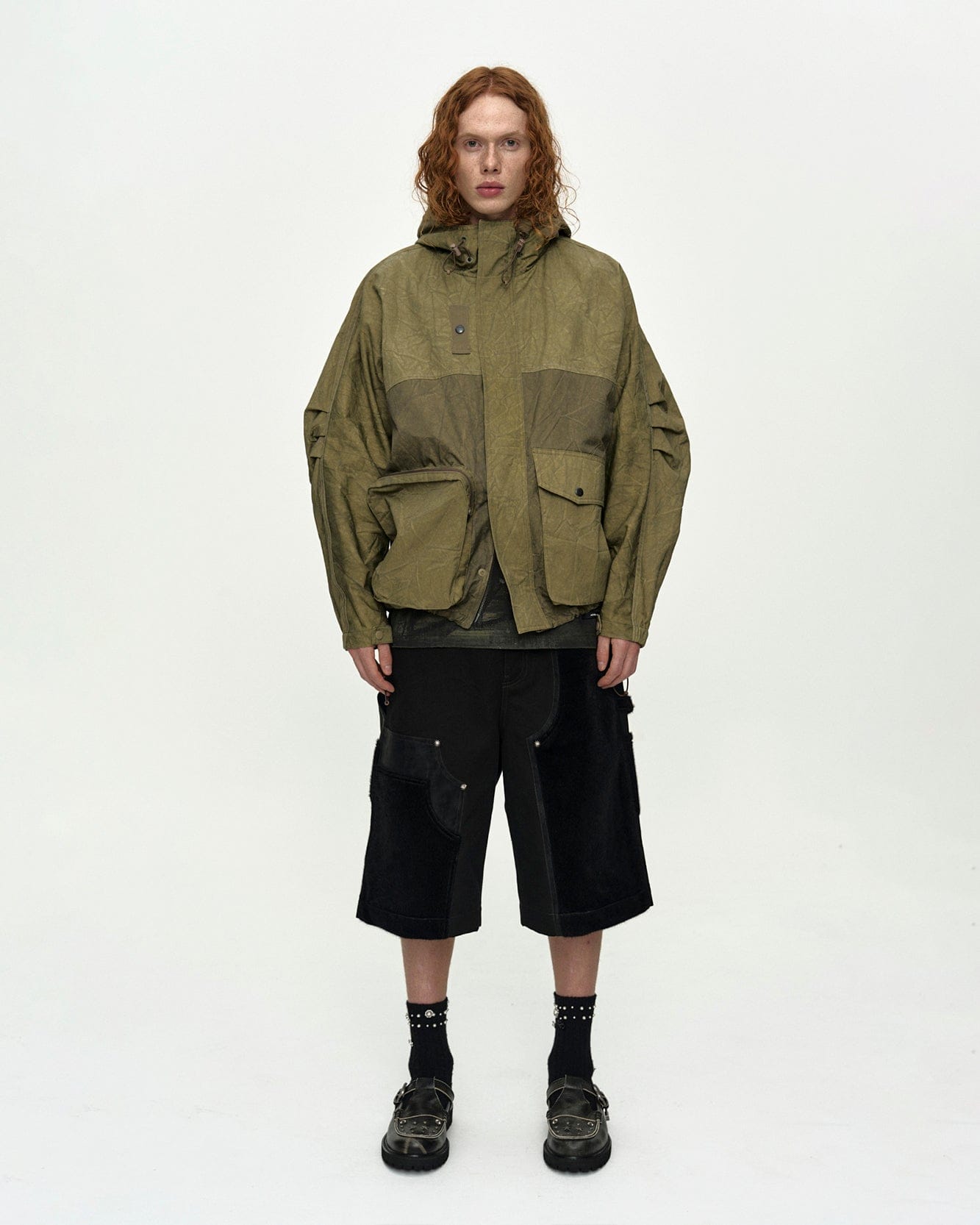 UNISEX TIE-DYED BEACH SHELL JACKET awa746u(BEIGE) – Andersson Bell