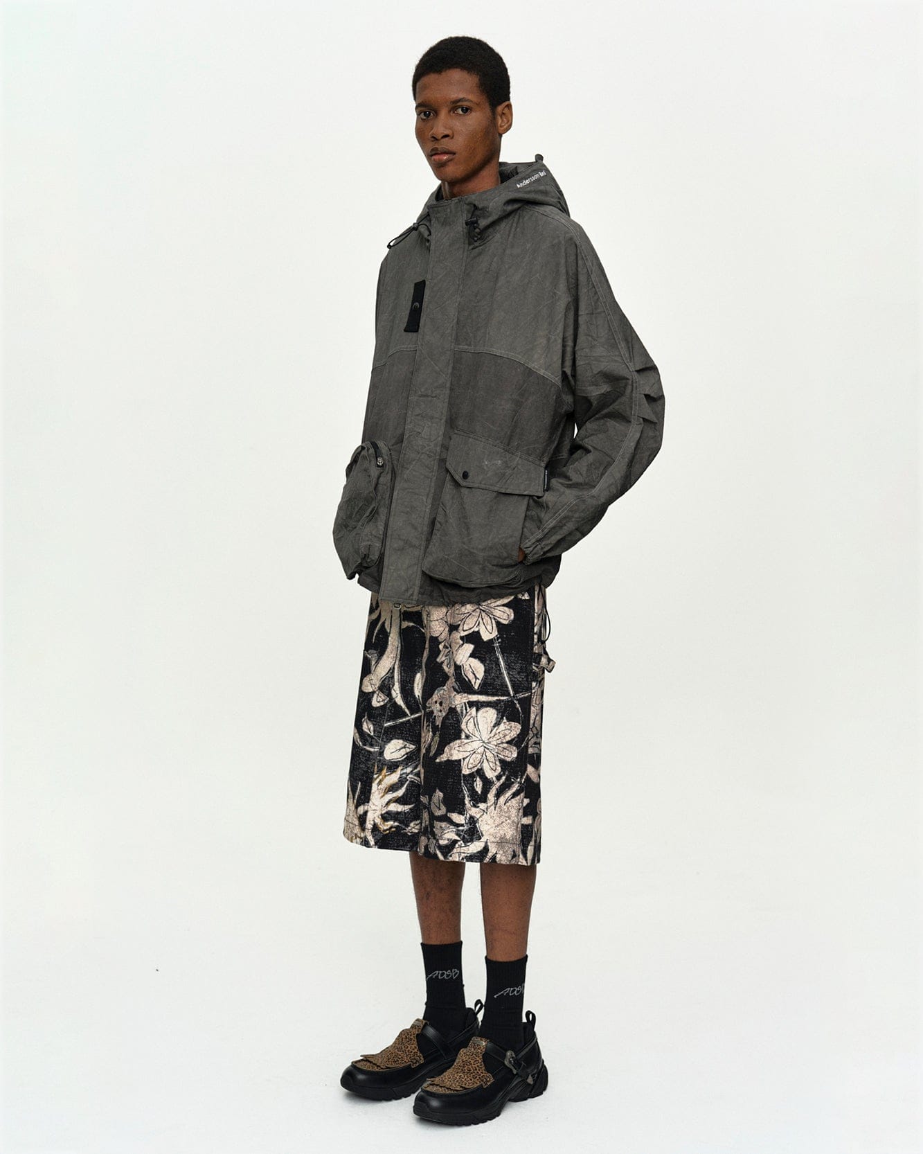 ジャケット・アウター ADSB ANDERSSON BELL TIE-DYED BEACH SHELL UNISEX TIE-DYED BEACH SHELL JACKET awa746u(CHARCOAL) – Andersson Bell