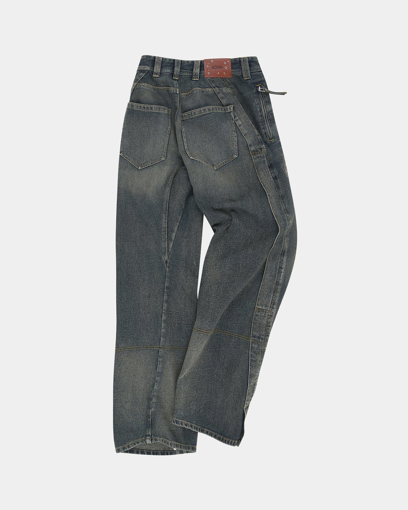 기타 UNISEX TWISTED ZIPPER POCKET JEANS apa841u(DUSTY BLUE)