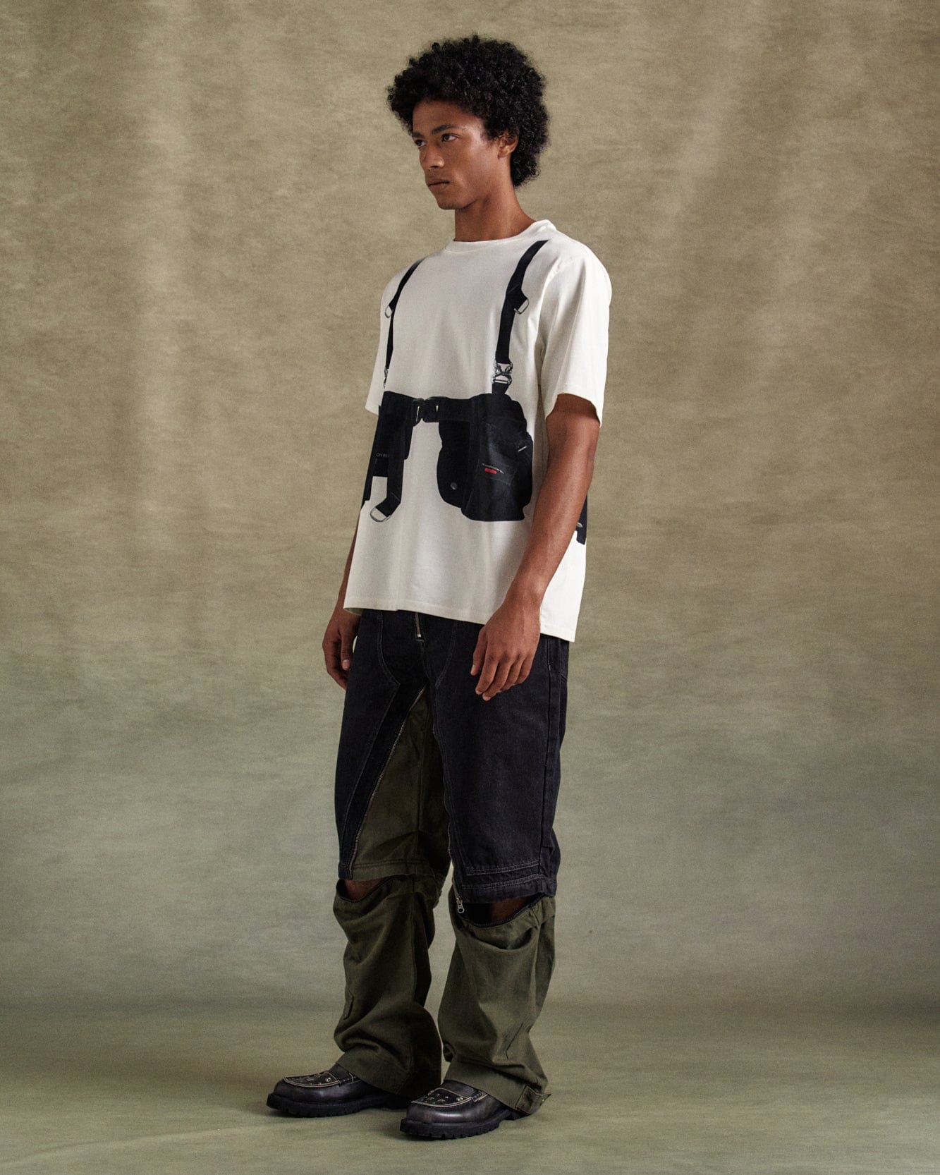 기타 UNISEX UTILITY VEST TROMPE LOEIL T-SHIRTS atb1293u(WHITE)