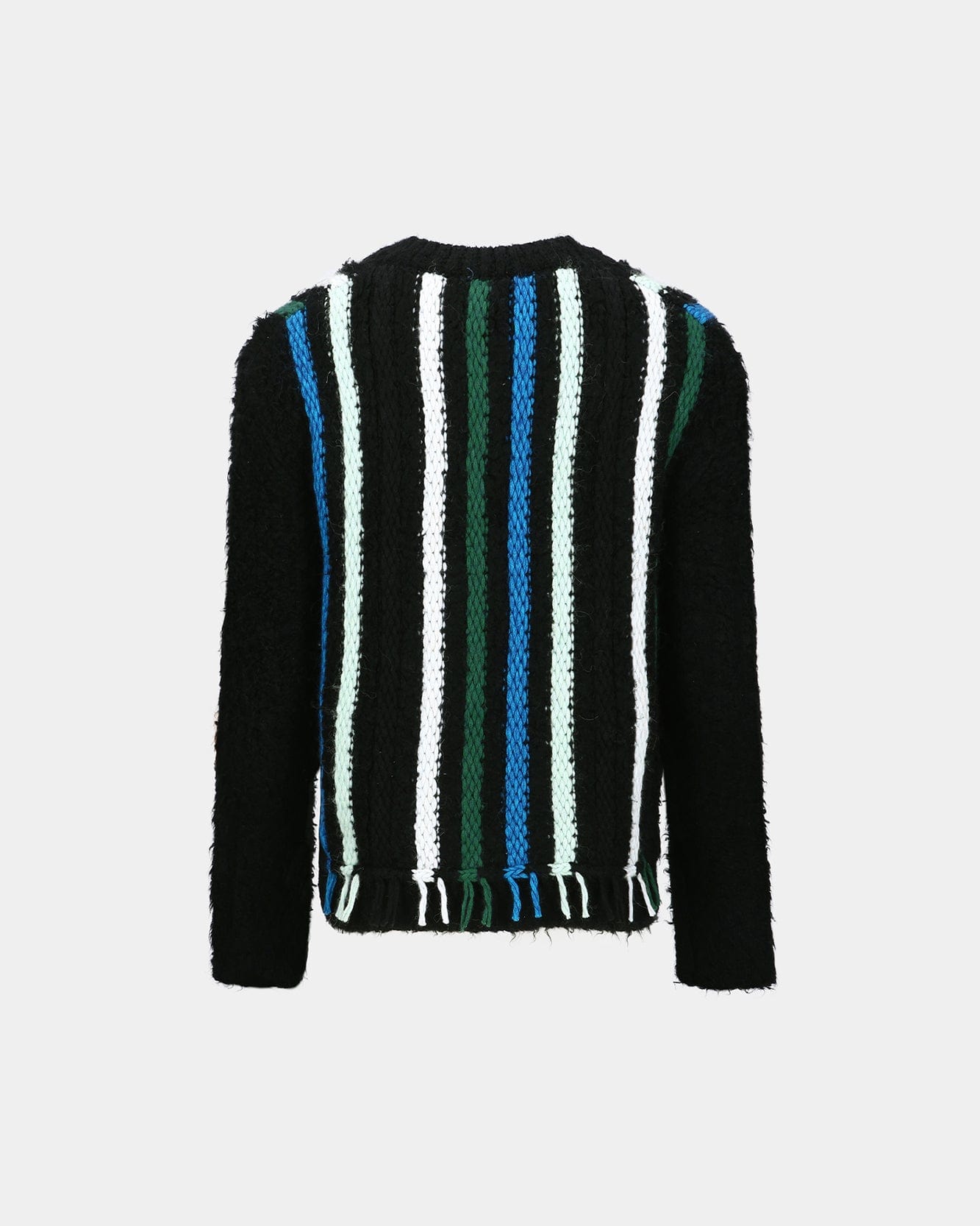 기타 UNISEX V-NECK REVERSE STRIPE SWEATER atb1350u(BLACK)
